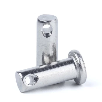 

10pcs/lot M3 M4 M5 M6 M8 GB882 Dowel Pin Flat Head Cylindrical Pin With Hole 304 Stainless Steel HW182