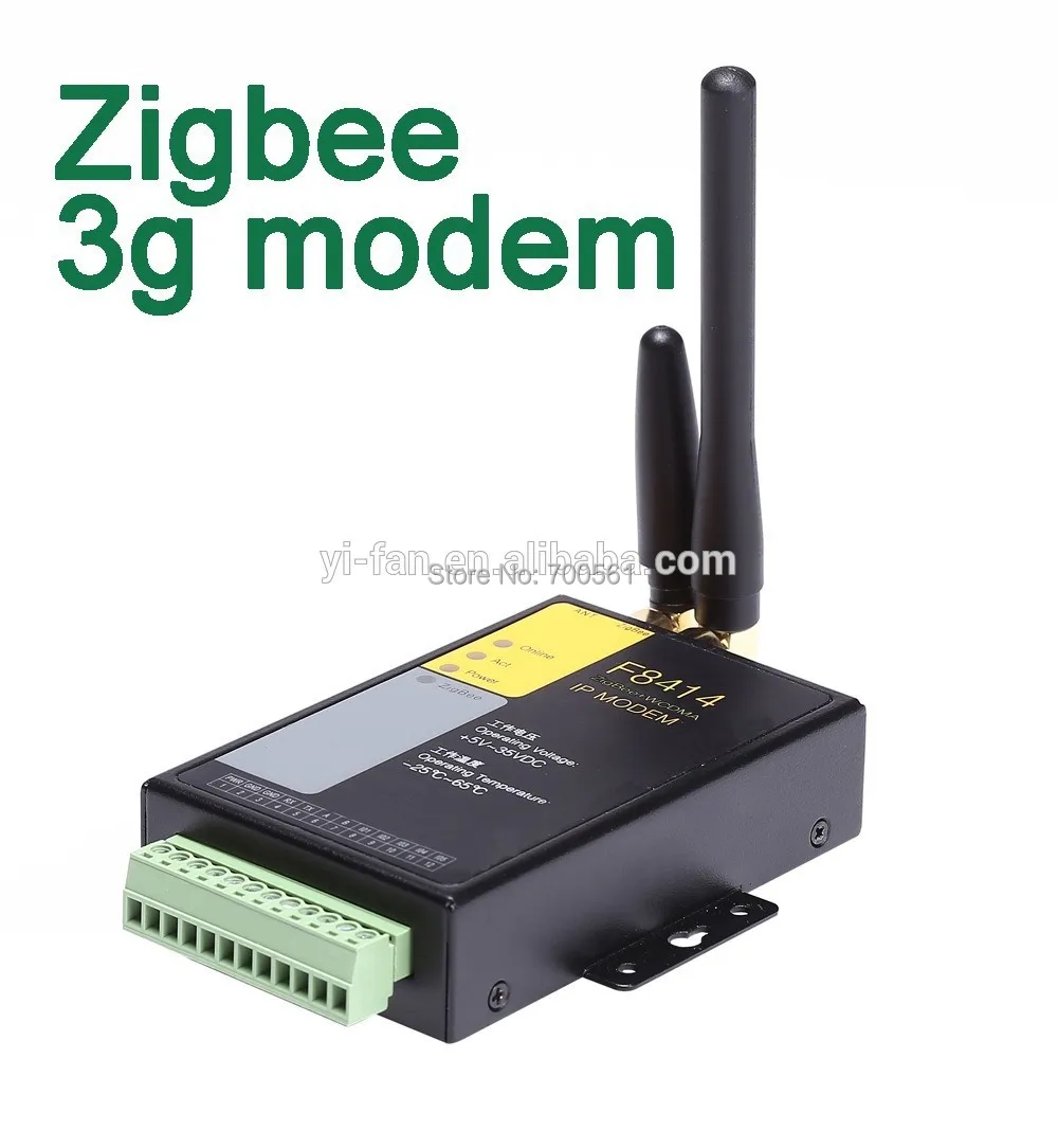 support RS232 RS485 5 IO Channels F8414 Industrial zigbee