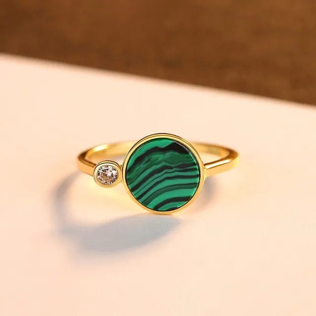 Bague malachite