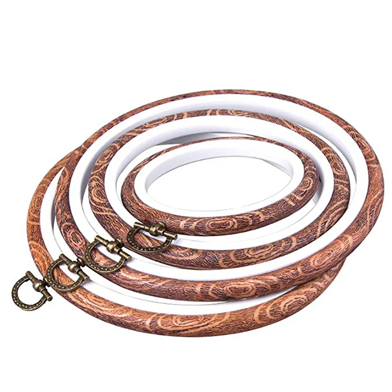 

5 Sizes Plastic Embroidery Hoops Frame Set Cross Stitch Hoop Ring Frame for Craft Sewing Accessories DIY Craft Sewing Tools