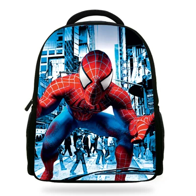 14-дюймовый популярный рюкзак с героем для детской одежды для мальчиков с человеком-пауком, комплект Человека-паука школьная сумка для детей и подростков - Цвет: N14F222
