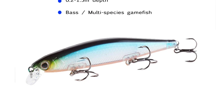 Jerk Trout Wobblers Fishing Lure Minnow Rattlin 11cm 13g 10pcs Artificial Bait 0.2-1.5m Salmon Peche Bass Peche Fishing Tackle (5)