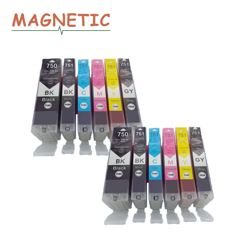 

Compatible Ink Printer Parts Cartridge Pgi-750 for Canon PIXMA MG5470 MG6470 MX727 MX927 IP7270 IX6770 MG5570 6870 Printe