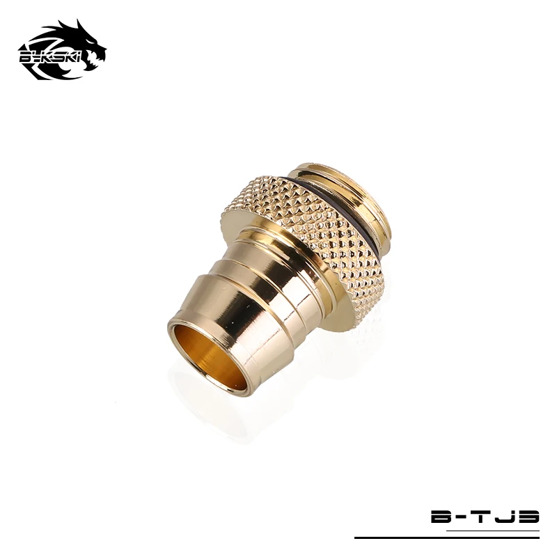 Bykski B-TJ3 изысканный ID 9-10 мм G1/4 ''Мягкая трубка фитинг для водяного охлаждения Радиатор для ПК латунь алмазный порошок
