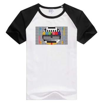 

digital test pattern tv test card short sleeve casual Men Women T-shirt Comfortable Tshirt Cool Print Tops Fashion Tees GA1308