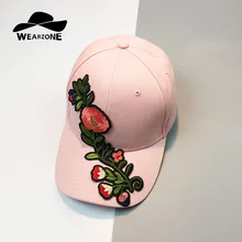 WEARZONE Ретро Цветы Вышивка хлопок Бейсбол Кепки Для женщин Повседневное Snapback Hat Бейсбол ОММ Gorras