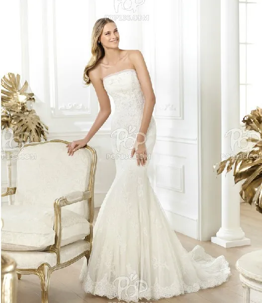 

free shipping bridal gown 2016 new fashionable sexy fashion marriage long vestidos de novia appliques mermaid wedding Dresses