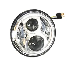 1 шт. X хром " круглые 8700 светодиодные Налобные Прожекторы для мотоцикла Wrangler CJ JK 07-15 головной свет