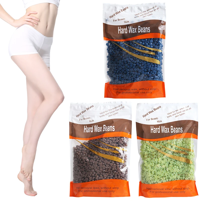 300g Pack No Strip Depilatory Hot Film Hard Wax Pellet Waxing