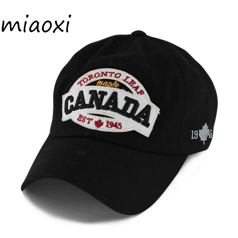 

New Arrival Cotton Women Men Adult Baseball Cap Canada Adjustable Male Fashion Snapback Hip Hop Hats High Quality Caps