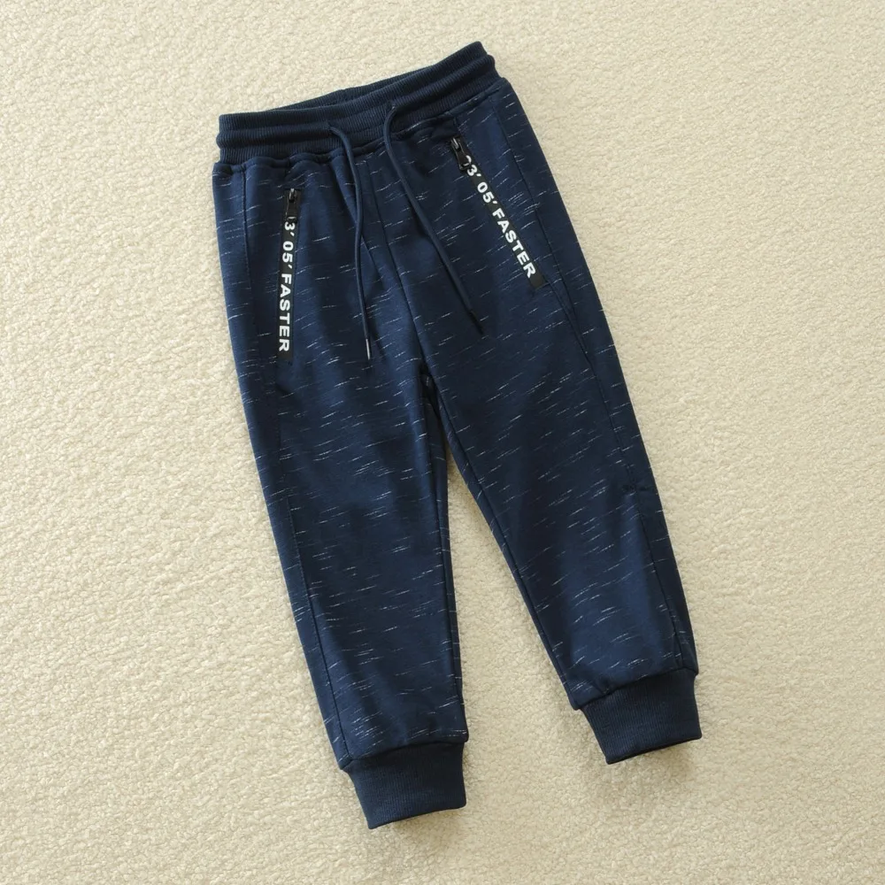 Spring Autumn Boys Pants Fashion Pockets Kids Sports knit Pants For