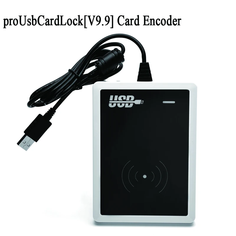 

Hotel Desk Key Card Reader Receiption Encoder T57 Em4305 Mifare S50 M1 Type Optional 125KHz 13.56MHz proUsbCardLock V9.9 system