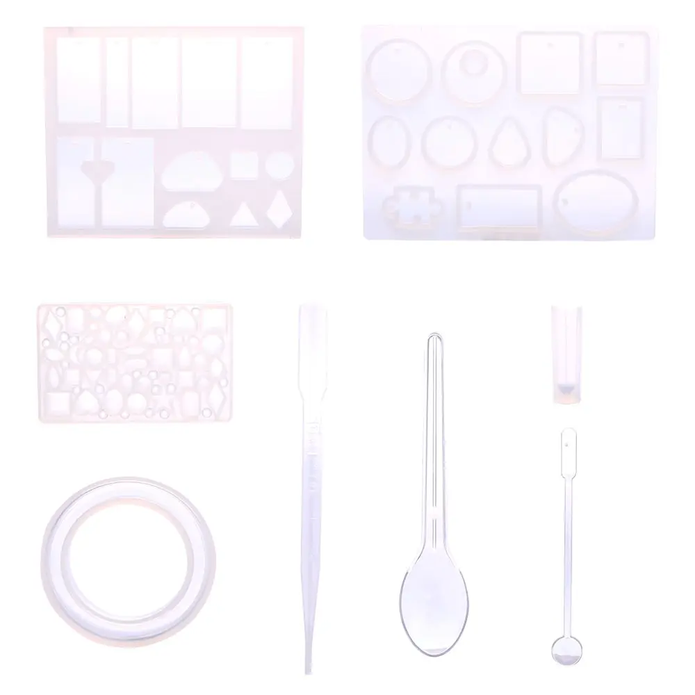 

DIY Handmade Resin Casting Molds Kit Silicone Mold Making Jewelry Pendant Mould Craft