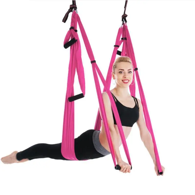 High Strength Parachute Fabric Inversion Therapy Anti-gravity Decompression Yoga Hammock Yoga Gym Hanging Swing High Strength Parachute Fabric Inversion Therapy Anti-gravity Decompression Yoga Hammock Yoga Gym Hanging Swing