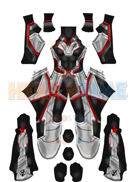 High Quality Avengers 4 Cosplay Costumes Lycra 2019 Avengers Endgame film Quantum Realm Team Female Muscle Bodysuits Custom Made