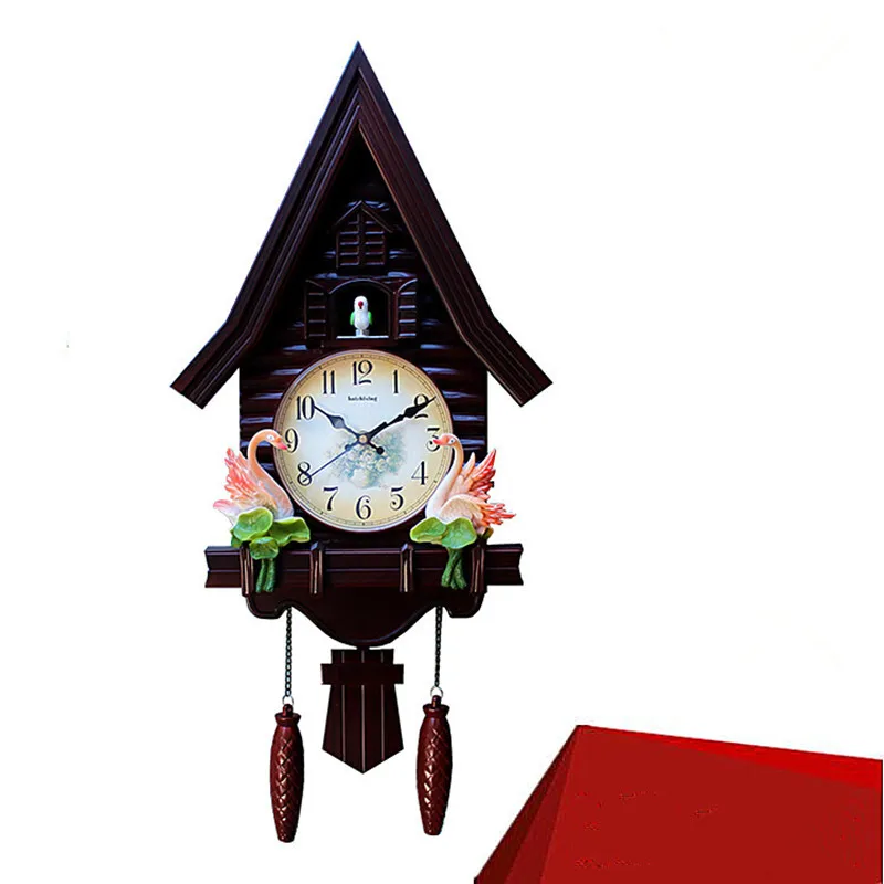  Modern Creative Cuckoo wall clock Lovely Children's Room Clock in Living Room Bedroom Cartoon Silen - 32958650046