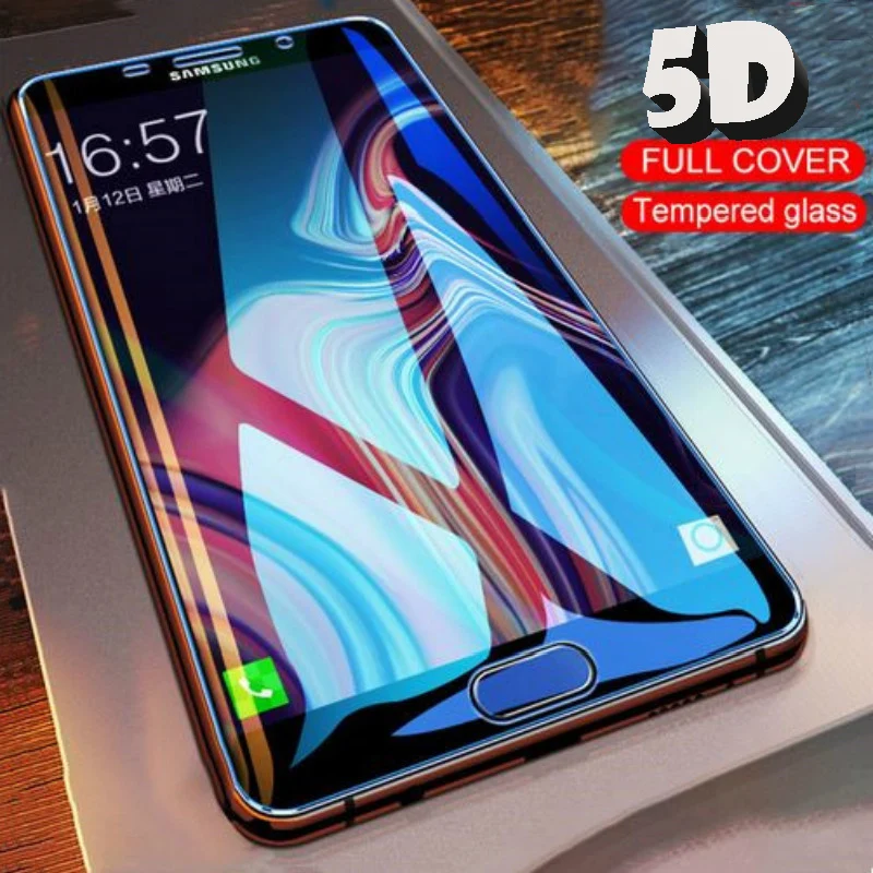 

5D Full Cover Tempered Glass For Samsung Galaxy A30 A40 A50 A60 A70 A80 A90 A10 A20 M10 M20 M30 A750 Screen Protector Glass Film