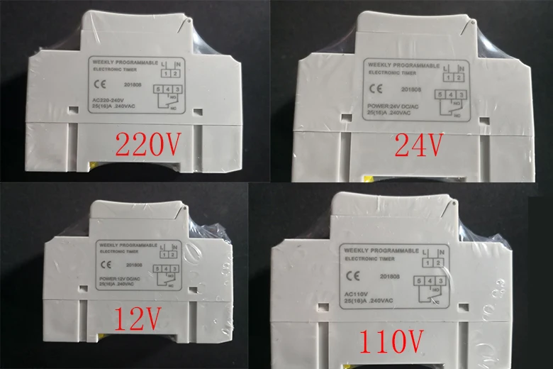 CE din-рейка цифровой 16 комплектов программируемый таймер переключатель переменного тока 220 В/110 В, DC 12 В 16A 25A хорошая Временная din-рейка