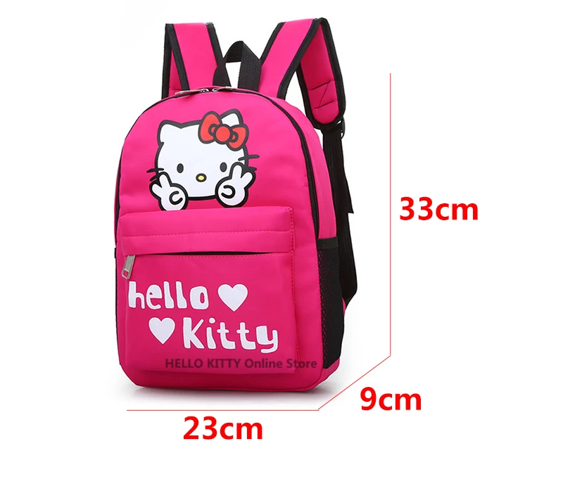 Hello kitty сумка Детская мультфильм милый детский рюкзак Kawaii Большой KT сумки водонепроницаемый нейлон мальчик девочка школьный рюкзак плечо плюш