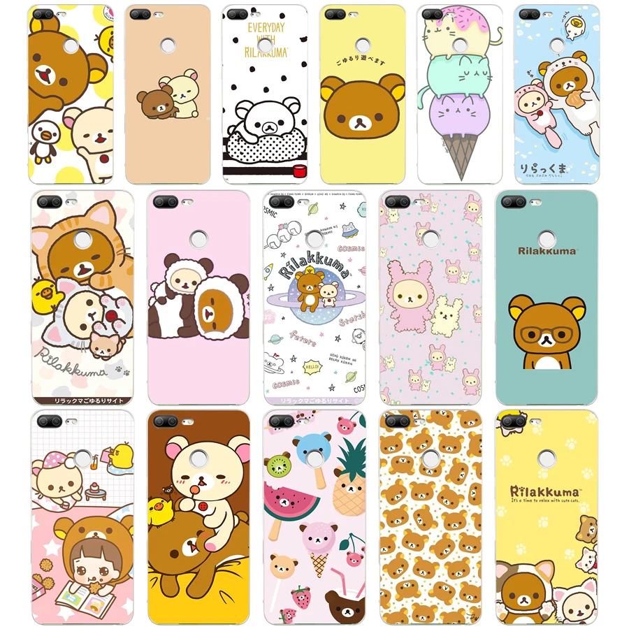 85AQ Забавный Милый мультяшный Rilakkuma мягкий Силиконовый ТПУ чехол для телефона huawei