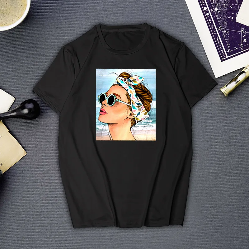 

NEW Women Summer Cool Print Women T Shirt Female Harajuku Tee Shirt Women Tops Casual Short Sleeve O-neck T-Shirt Fashion White