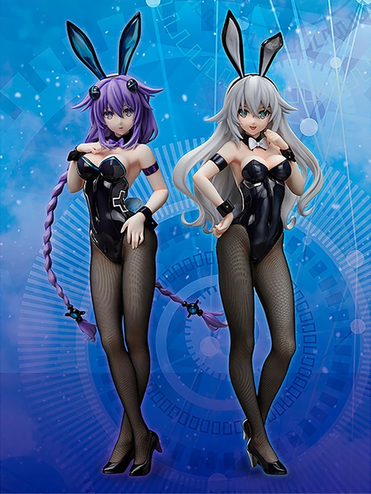 Аниме сексуальные фигурки Hyperdimension Neptunia FREEing фиолетовое сердце кролик девушка ПВХ