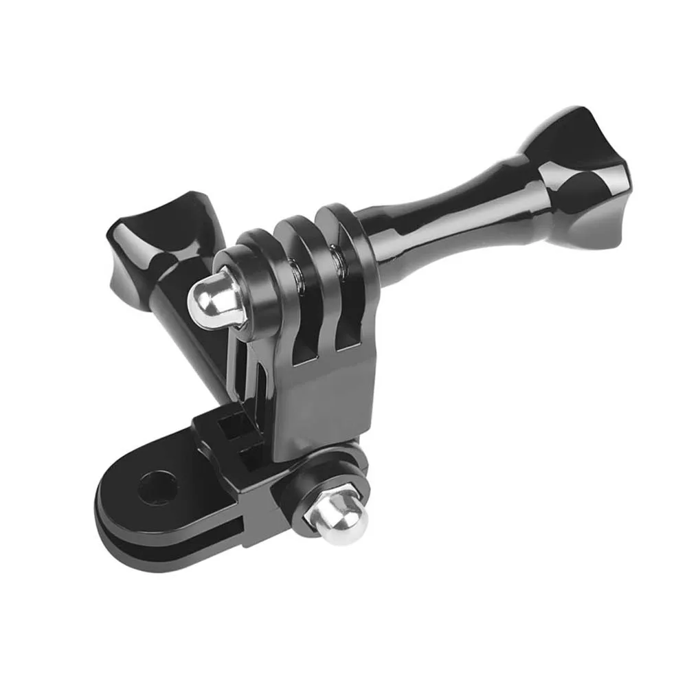 Three Way Adjustable Helmet Clamp Pivot Arm Mount for GoPro Hero 5 6 4