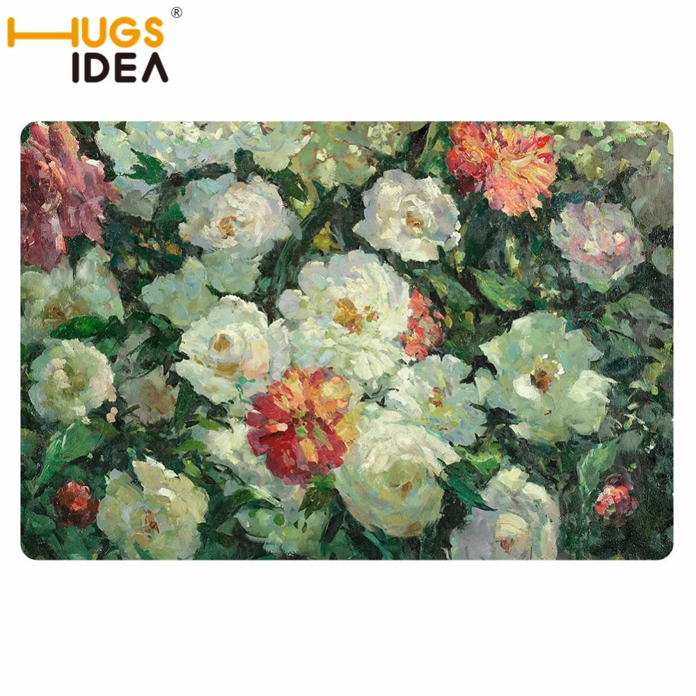 HUGSIDEA цветы Painting3D Творческий напольные ковры Non-Slip Кухня Tapetes коврики Para Для дома Гостиная коврики