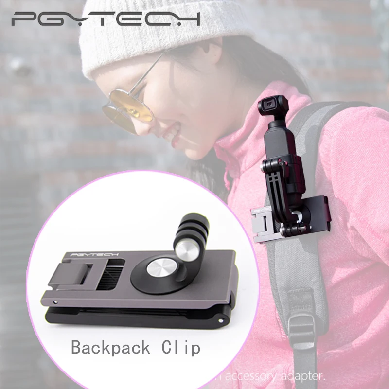 

PGYTECH DJI OSMO Pocket Backpack Clip Accessories Rotatable Action Camera Strap Holder OSMO Pocket/Yi Accessories