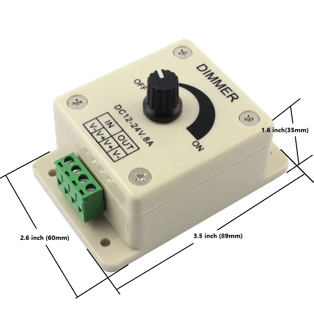 light switch dimmer 12v 8a