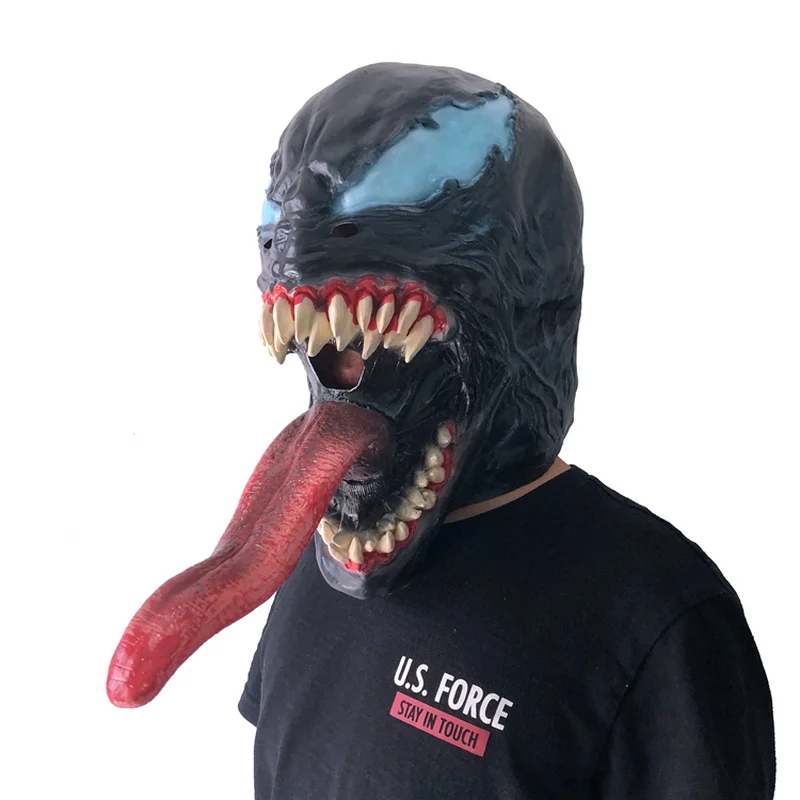 Custom movie Spider-Man 3 venom mask male cosplay venom Spider-Man hero come back. marvel  overwatch cosplay  helloween