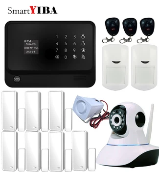 

SmartYIBA Touch Keypad Alarmes IOS Android APP Control 433Mhz Sensors Alarm IP Camera Surveillance Door Open Detector