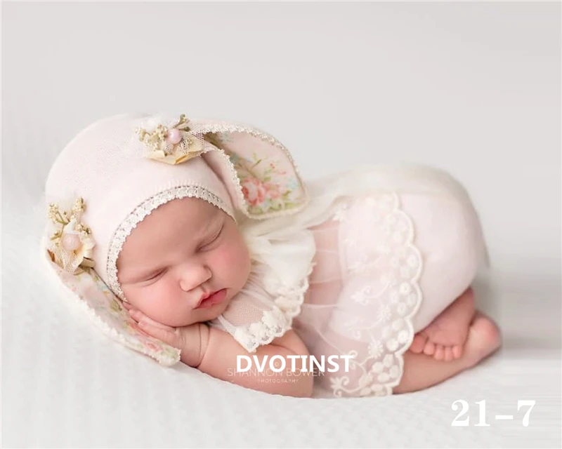 Roupas do Bebê Conjunto de Acessórios Dvotinst Newborn Fotografia Adereços Chapéu Bonnet Estúdio Brotos Bebes Foto 4 Dvotinst newborn fotografia adereços roupas do bebê