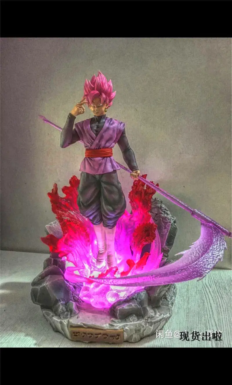 

DragonBall Z Super Saiyan ROSE GOKU GK Resin Statue Figure LED Collection Cheap shipping Fee to Global