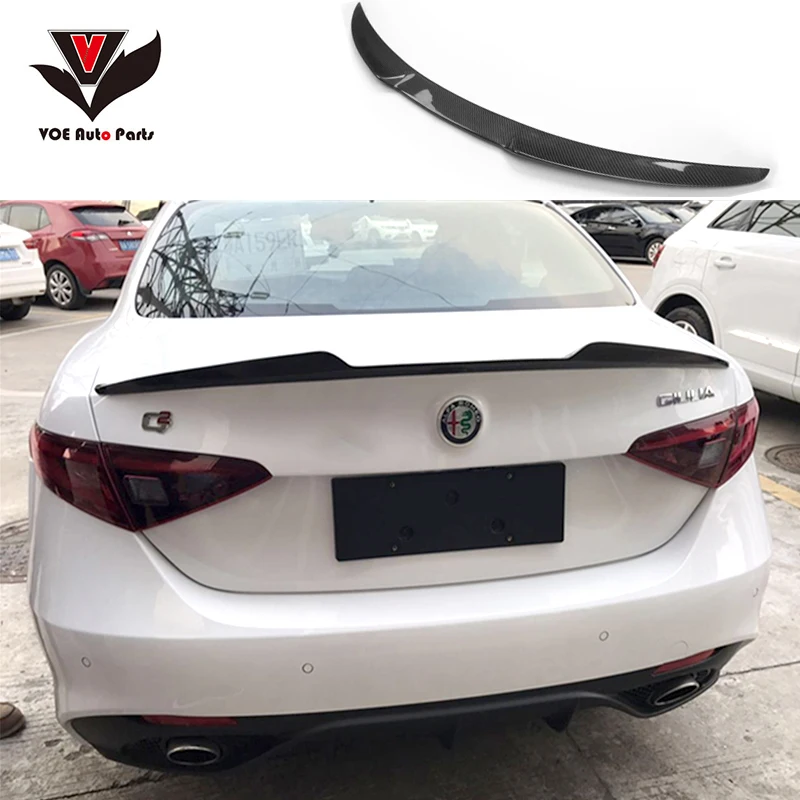 Giulia Carbon Fiber Material Rear Wing Lip Spoiler for Alfa Romeo