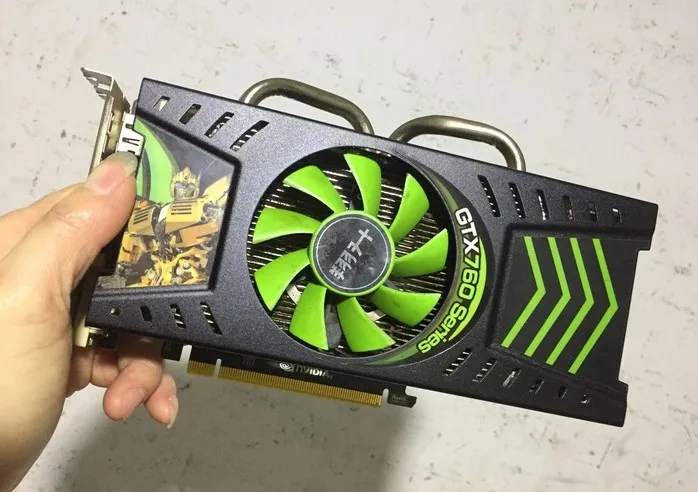 90% for new Original for ASL GTX760 2G DDR5 128bit used game graphics 
