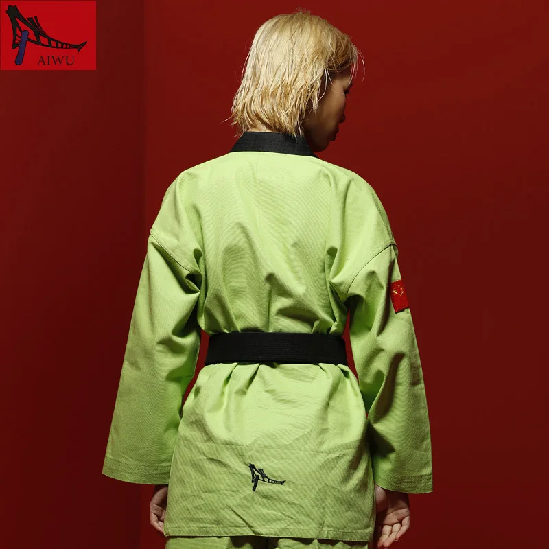 Боевые искусства TKD Tae Kwon Do Корея с V образным вырезом взрослая форма для тхэквондо