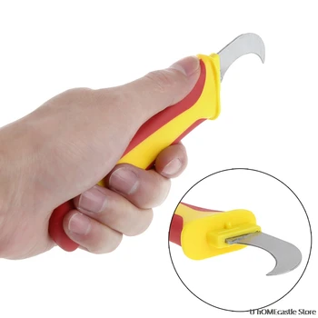 

Plastic Handle 1Pc Mainpoint Electrician Knife Cutting Off Tool Repairing Tool With Fixed Hook Knife For Homeuse Hot