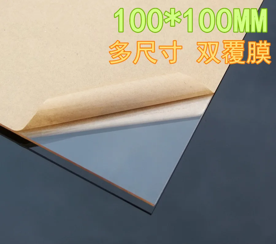 

1pc K808 100*100mm Acrylic Board Thickness 1.8mm Double-faced Cover film for DIY used Free Shipping Russia