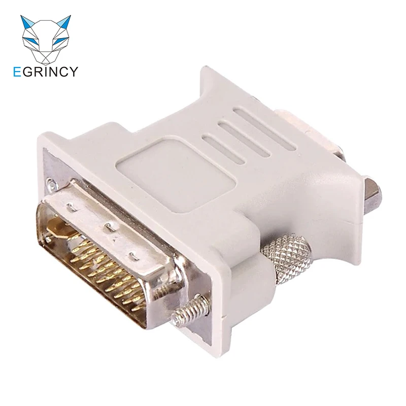 EGRINCY 1080 P DVI-I 24 + 5 لمحول VGA DVI الذكور إلى VGA أنثى محول كابل فيديو رقمي محول ل شاشة كمبيوتر شخصي التلفزيون العارض