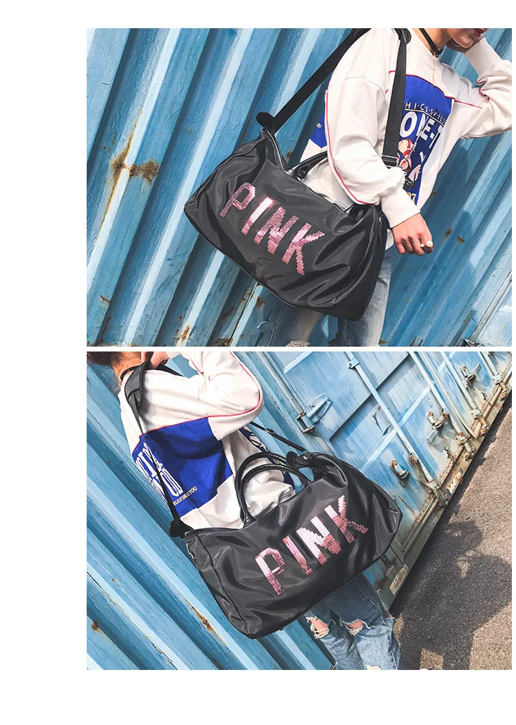 Оксфорд яркие Переносные сумки Vogue стиль большой емкости тренировочная сумка для женщин тренировки Спорт Фитнес сумка женская сумочка