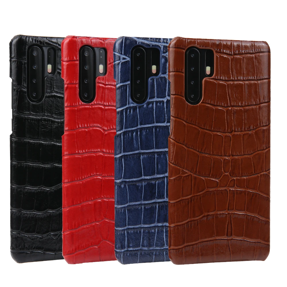 Чехлы из натуральной крокодиловой кожи для huawei P30, задняя крышка телефона