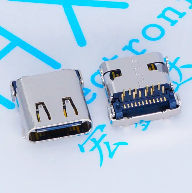 

10pcs/lot Post-Plug and Paste USB-3.1 Socket 24P type-c Socket HD Transmitter Interface Female Socket