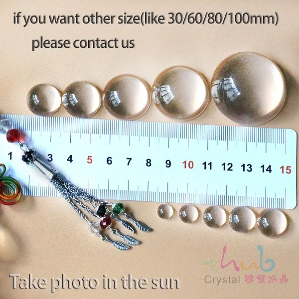 Cabochon Rotondi In Vetro Da 6-40 Mm, Cupola Trasparente E Trasparente