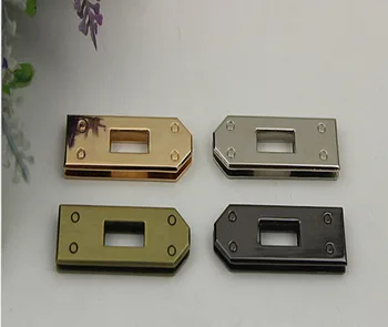 

6PCS/lot Handbags hardware accessories Shoe buckle Handbags decorative clasp lock handle Lock screw lock handle rectangle corns