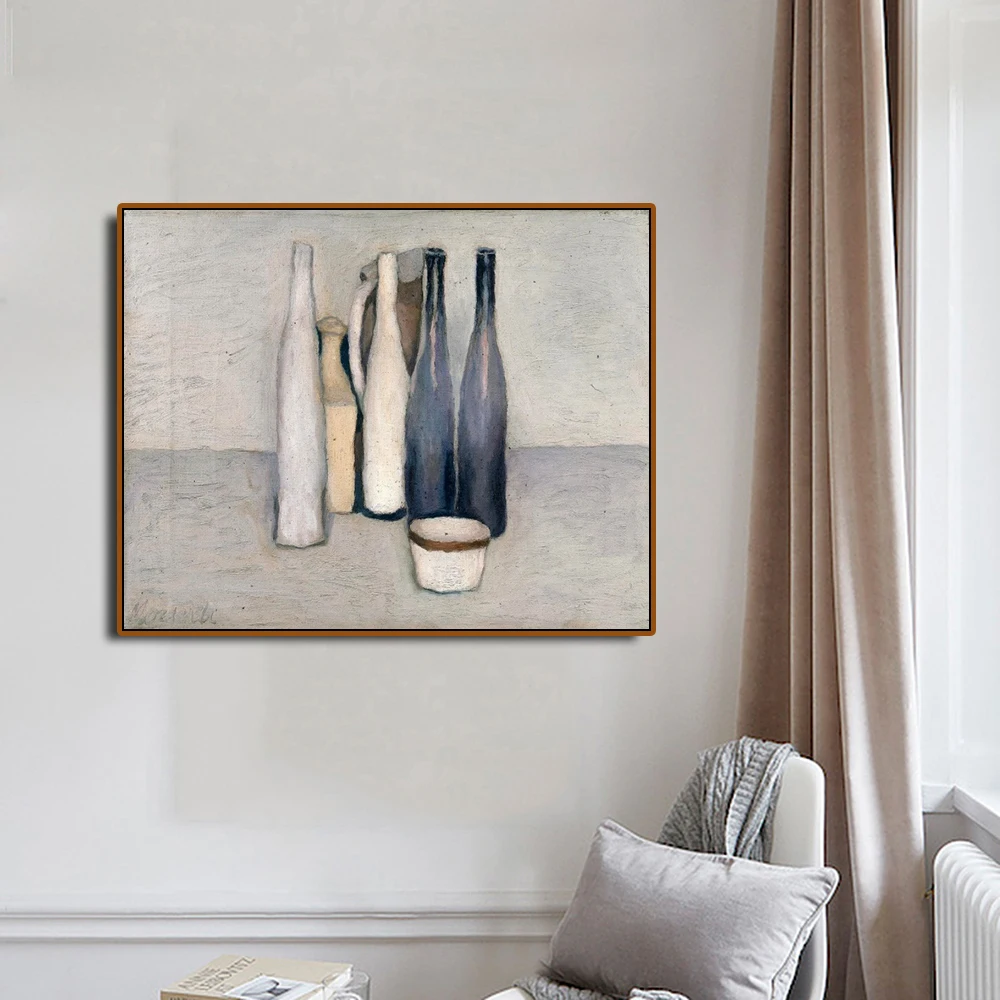 

Giorgio Morandi Still Life I Wall Art Poster and Print on Canvas Painting Calligraphy Decor Picture for Living Room Home Decor