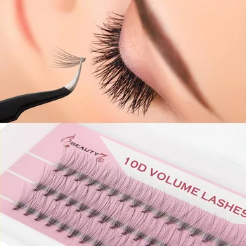 

BEAUTY7 1BOX C Curl 0.05mm*10mm 10D Makeup Tools False Eyelashes individual Eyelashes Handmade Volume Lashes Eyelashes Extension