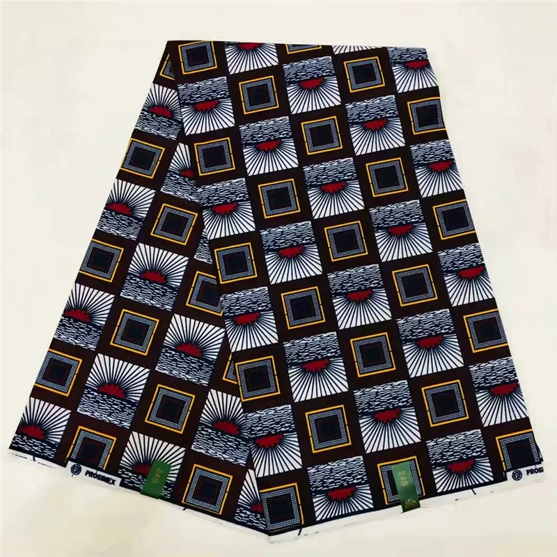 

2019 African Java Wax Prints Fabric 6 Yards For Ankara Style Dress 100% Cotton African Java Wax Fabric For Sewing XM050929