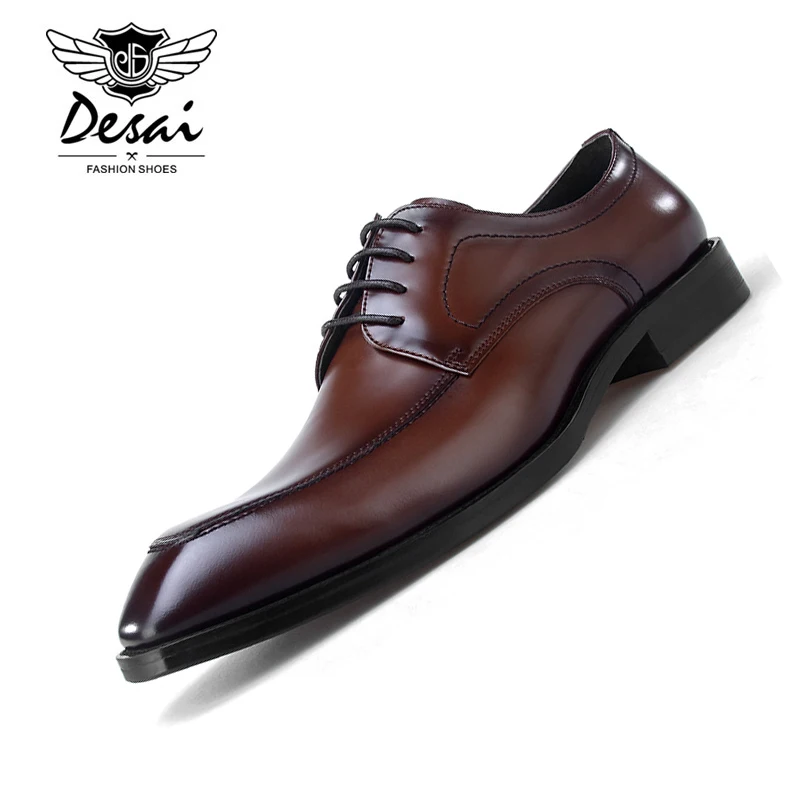 mens tan leather derby shoes