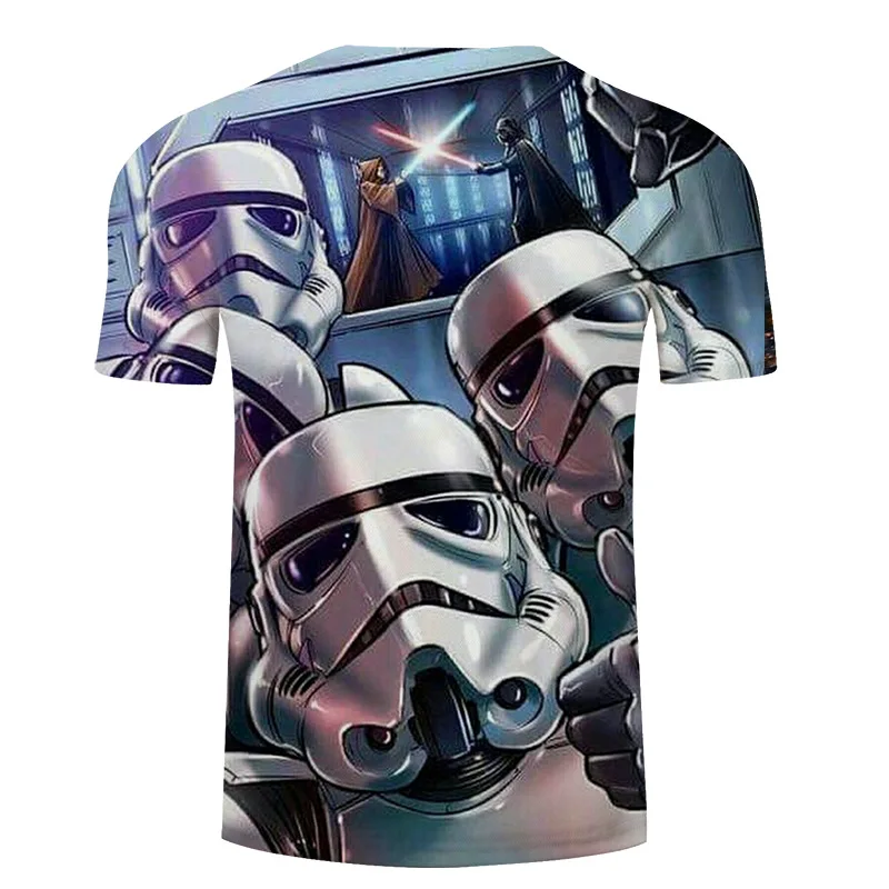 Популярная летняя модная футболка Star Wars, мужские топы высокого качества, футболки на заказ, Мужская футболка с принтом, одежда азиатского размера, футболка S-6XL